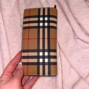 Long Cavendish Vintage Check Beige/Black Wallet
